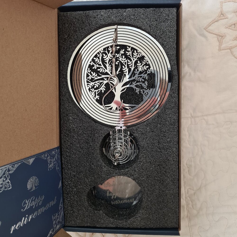 Retirement Gift Wind Chime in Gift Box, NWT